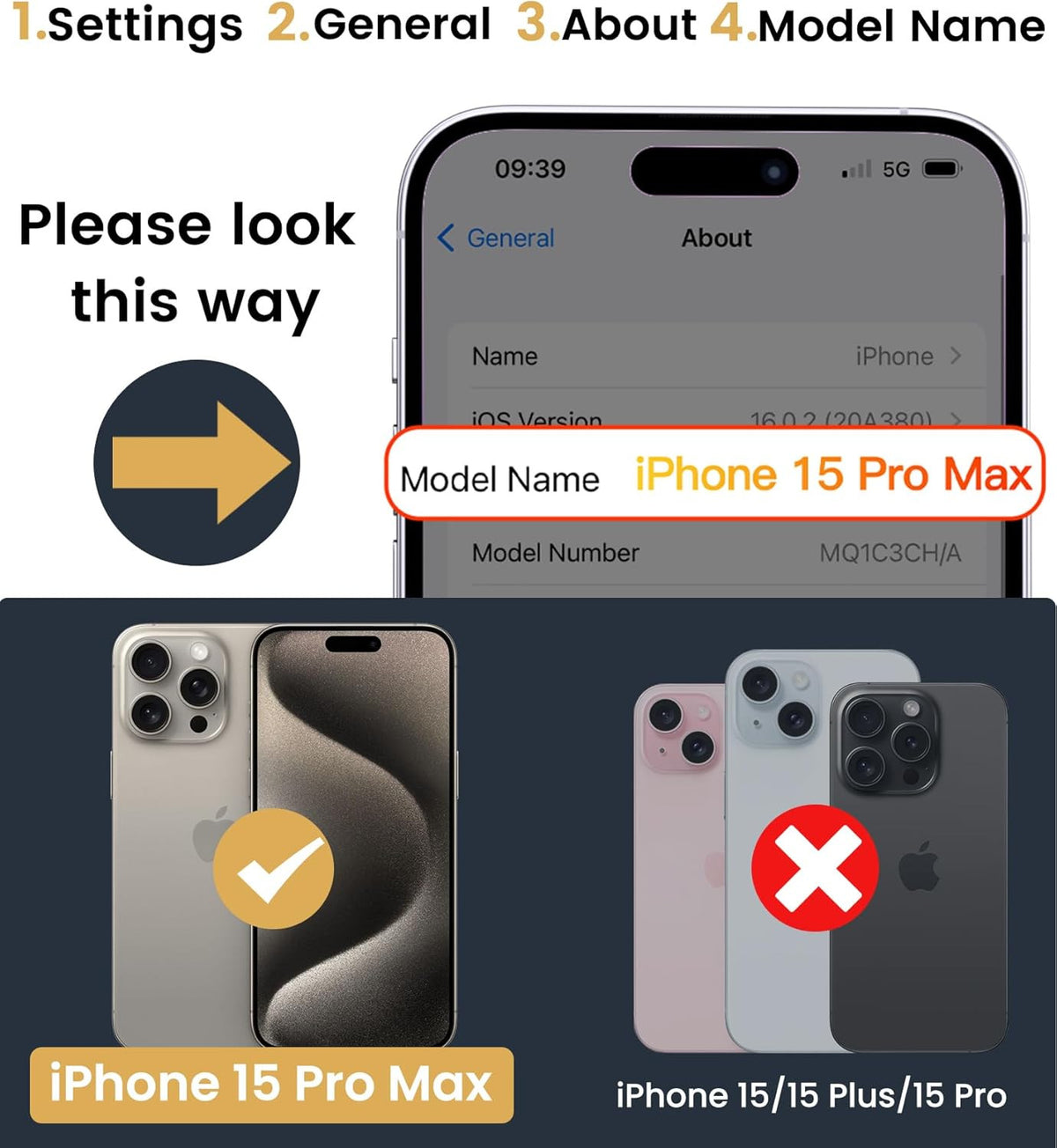 for Iphone 15 Pro Max Case with Card Holder & Kickstand & Slide Camera Lens Cove
