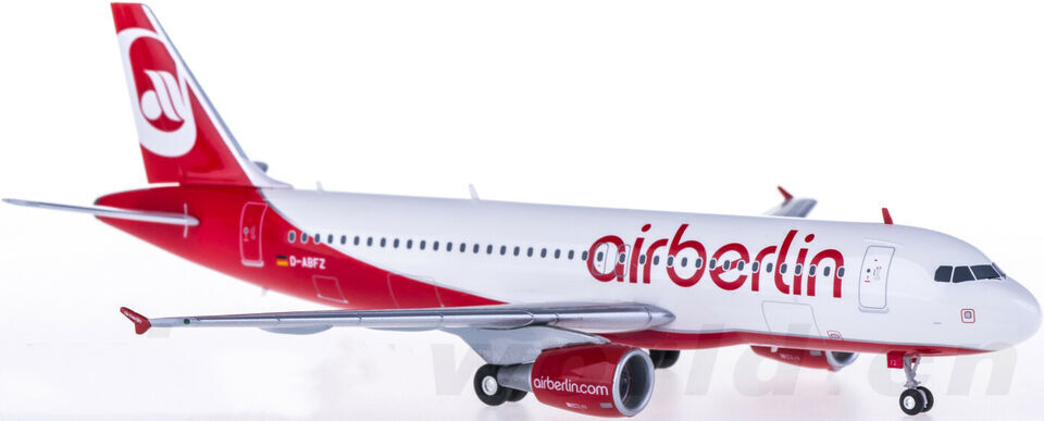 1:200 Herpa Air Berlin AIRBUS A320 Passenger Airplane ABS Plastic Aircraft Model