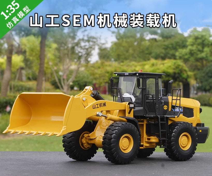 1:35 24CM SHANGGONG SEM Loader Construction Machinery Equipment Diecast Model