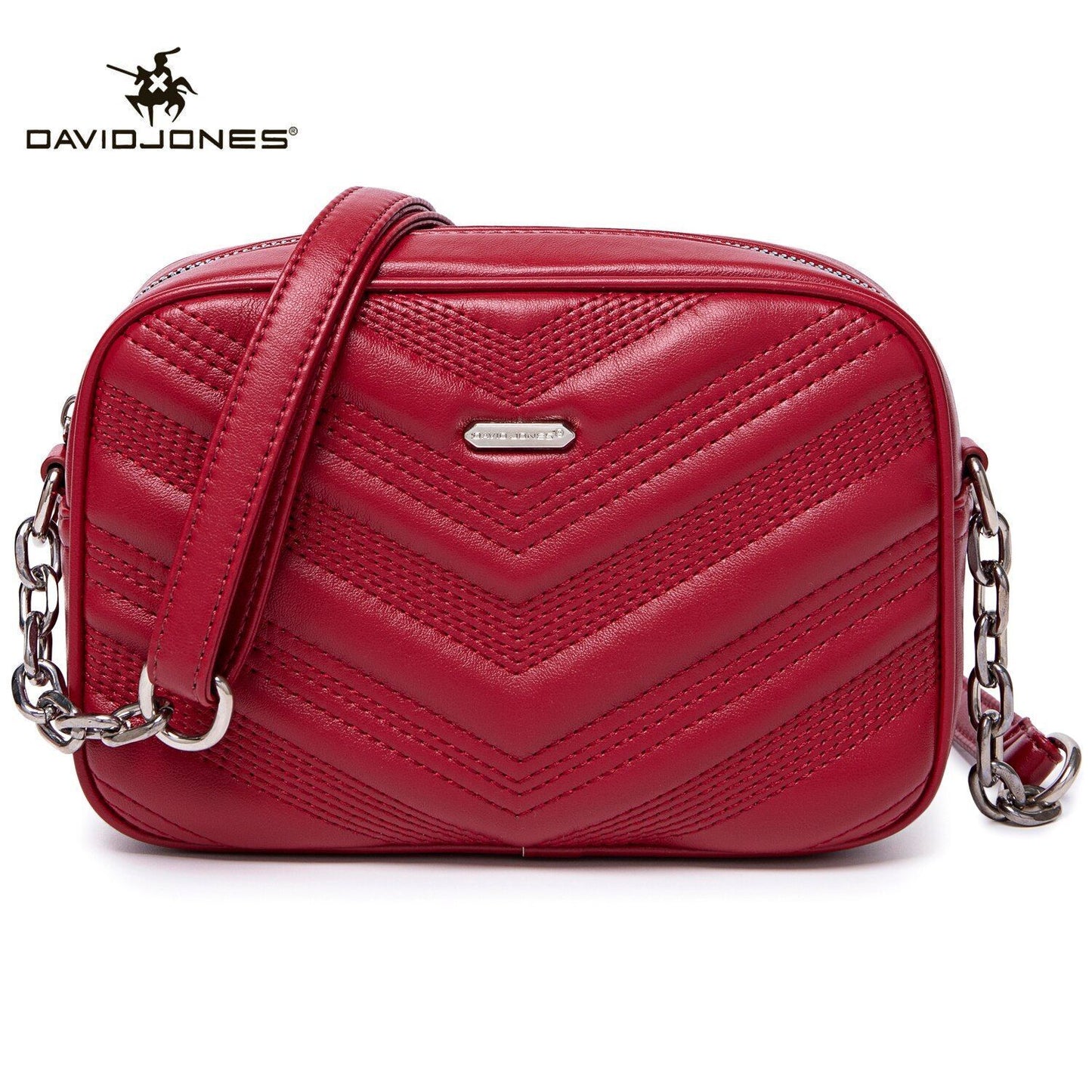 Retro Diagonal Straddle Bag Rectangle Artificial Leather Shoulder Bag 21*8*15 CM