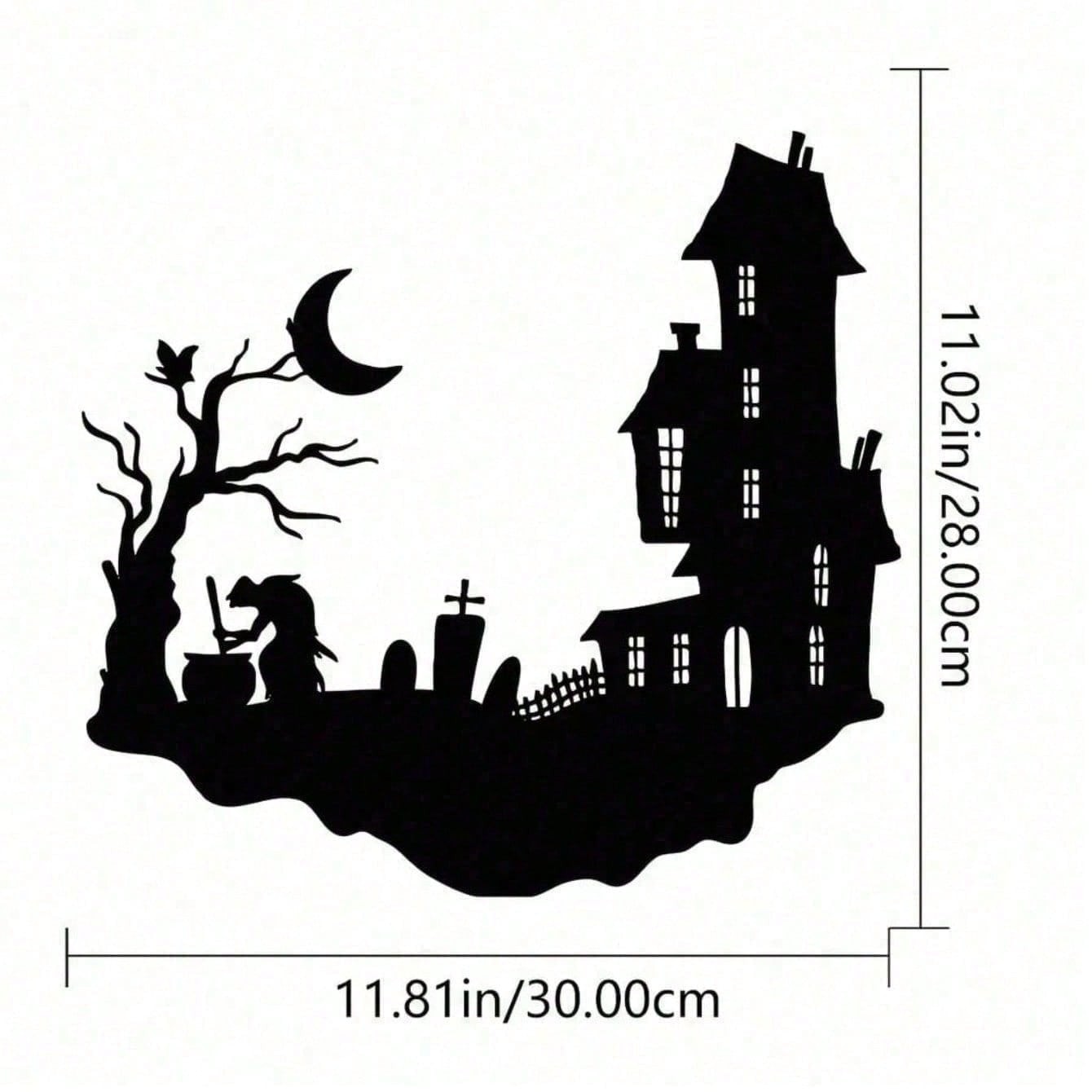 CIFbuy Gothic Skull Metal Wall Decor for Indoor Outdoor Garden Halloween