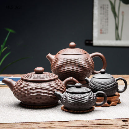 Kettle Handmade Tea Set Chinese Yixing Tea Pot Purple Clay Xishi Filter Teapot