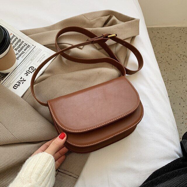 Bag PU Leather Crossbody Bags Women Winter Shoulder Chest Bag Ladies Handbags