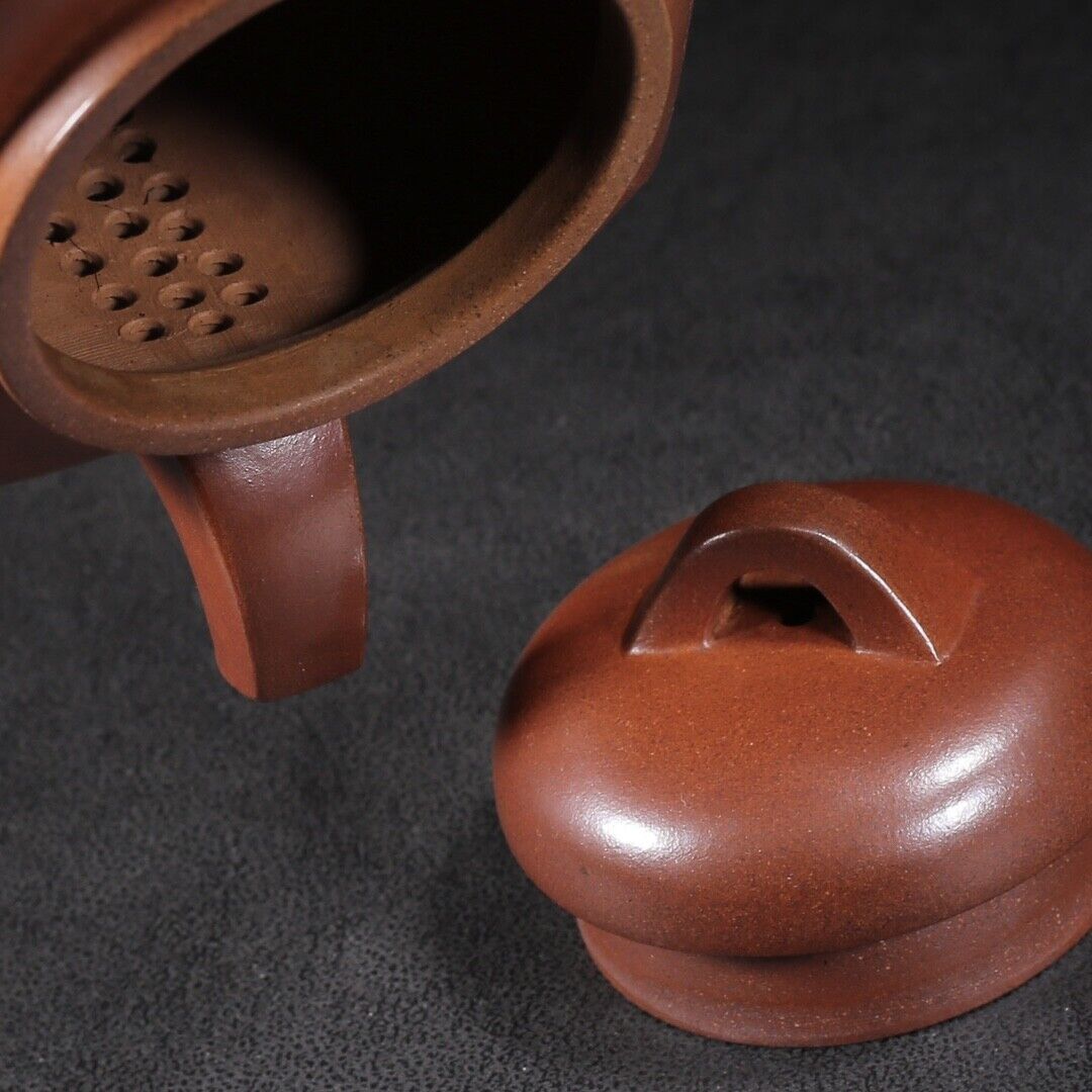 Vintage Chinese Yixing Purple Clay Teapot Zisha Ceremony Ceramic Figure Teaware