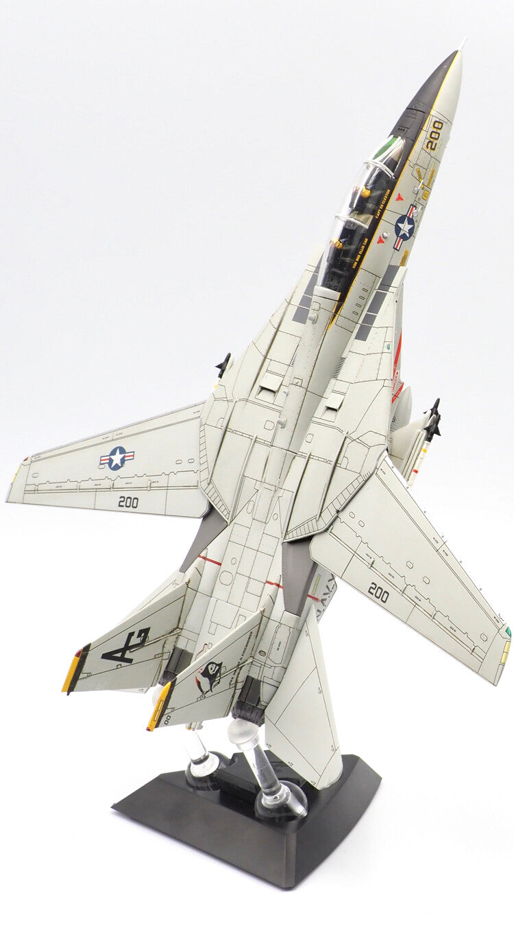 CW F-14A VF-142 Ghostriders squadron Weathering version 1/72 diecast model plane