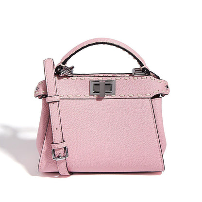 Cowhide Mini Tote Bags Women Handbags Hand Crossbody Shoulder Bag