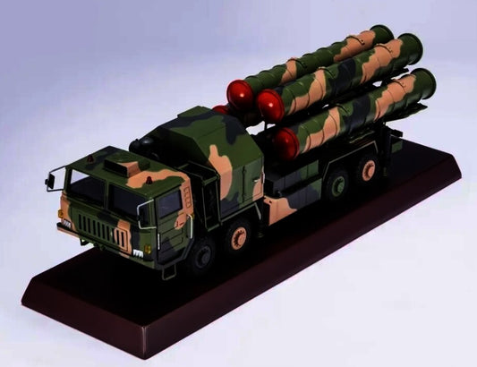 1:32 39CM HQ-9 Antiaircraft Missiles System Truck Diecast Military Armor Model