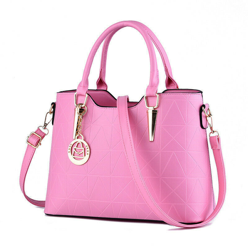 Women's Ladies Handbag PU Leather Tote Cross Body Shoulder Bag Purse Satchel Bag