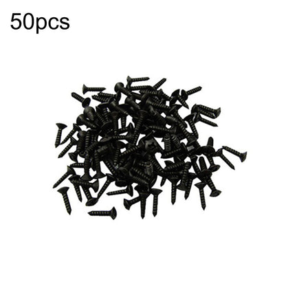 50Pcs/Set Black Electric Guitar Bass Pickguard Screws For Fender Strat/Tele