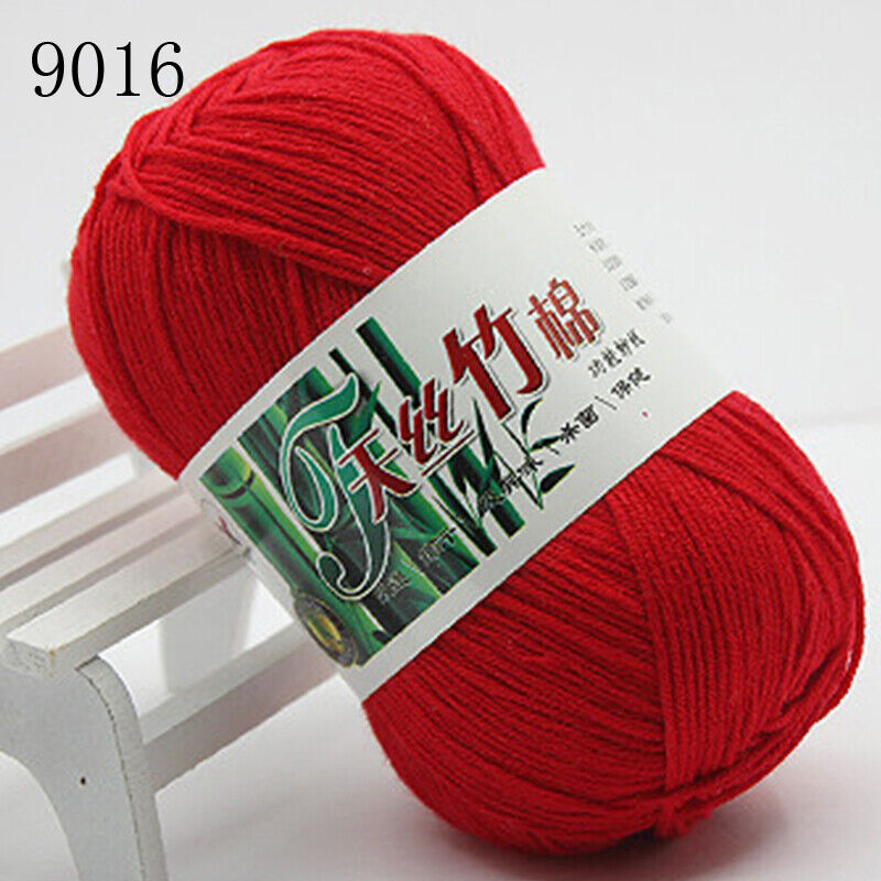Hot Sale 50g Soft Bamboo Crochet Cotton Yarn Knitting Baby Knit Wool Yarn