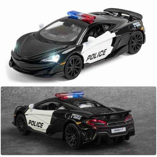 Super Cool !! 1/32 Police Car Model Diecast Toy Vehicle Collection Kids Gift Toy