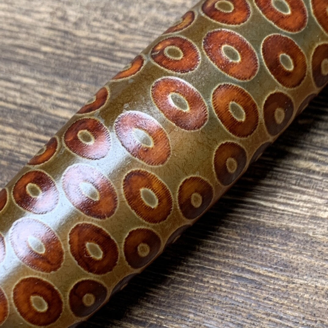 100×20MM Collect Tibetan Style Old Agate One Hundred Eight Eyes Dzi Bead Pendant
