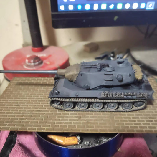 Homemade 1/72 French M4 1954 Military Tank Finished Model Toys Ornament