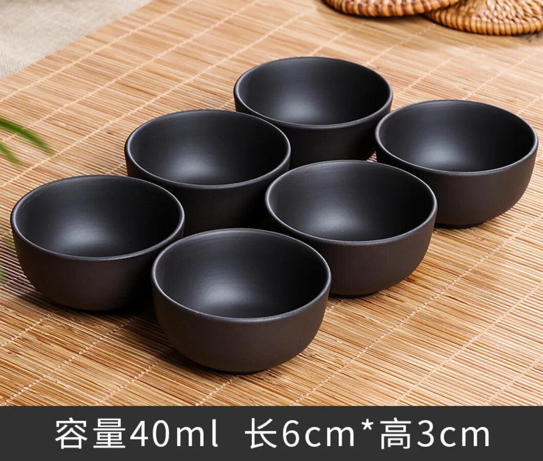 6pcs Celadon China Tea Cup Set kung Fu Travel Tea Bowl Porcelain Teacup Set