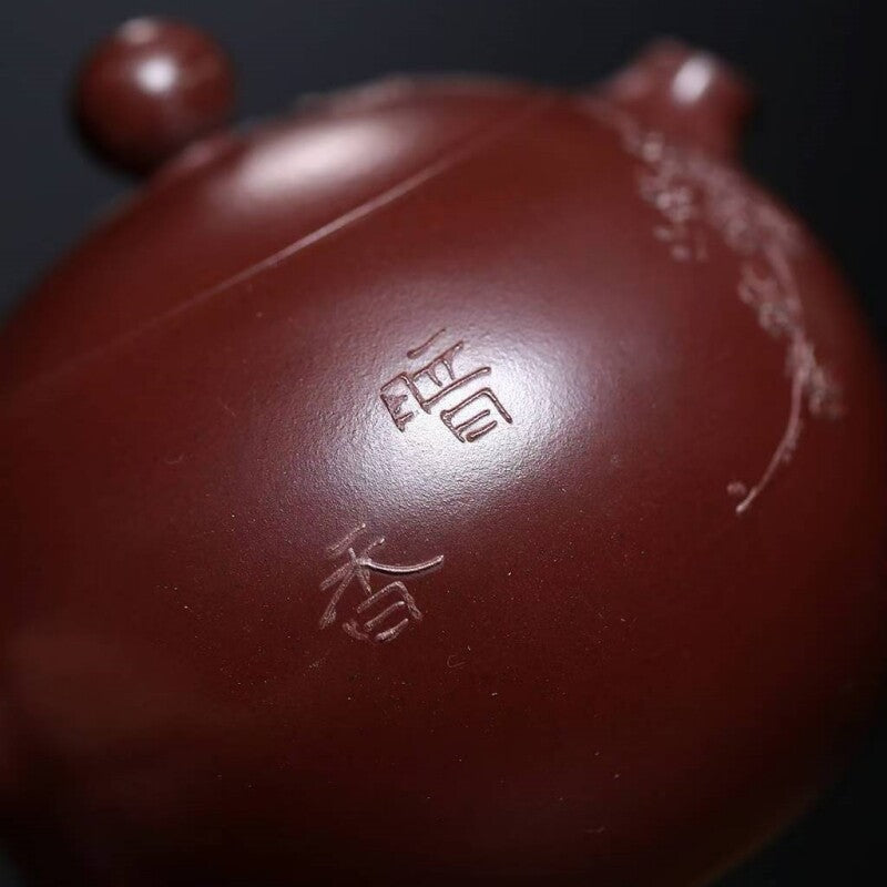 True Yixing Zisha Tea Pot Original Ore Old Purple Clay Xishi Pot Marked 220ml