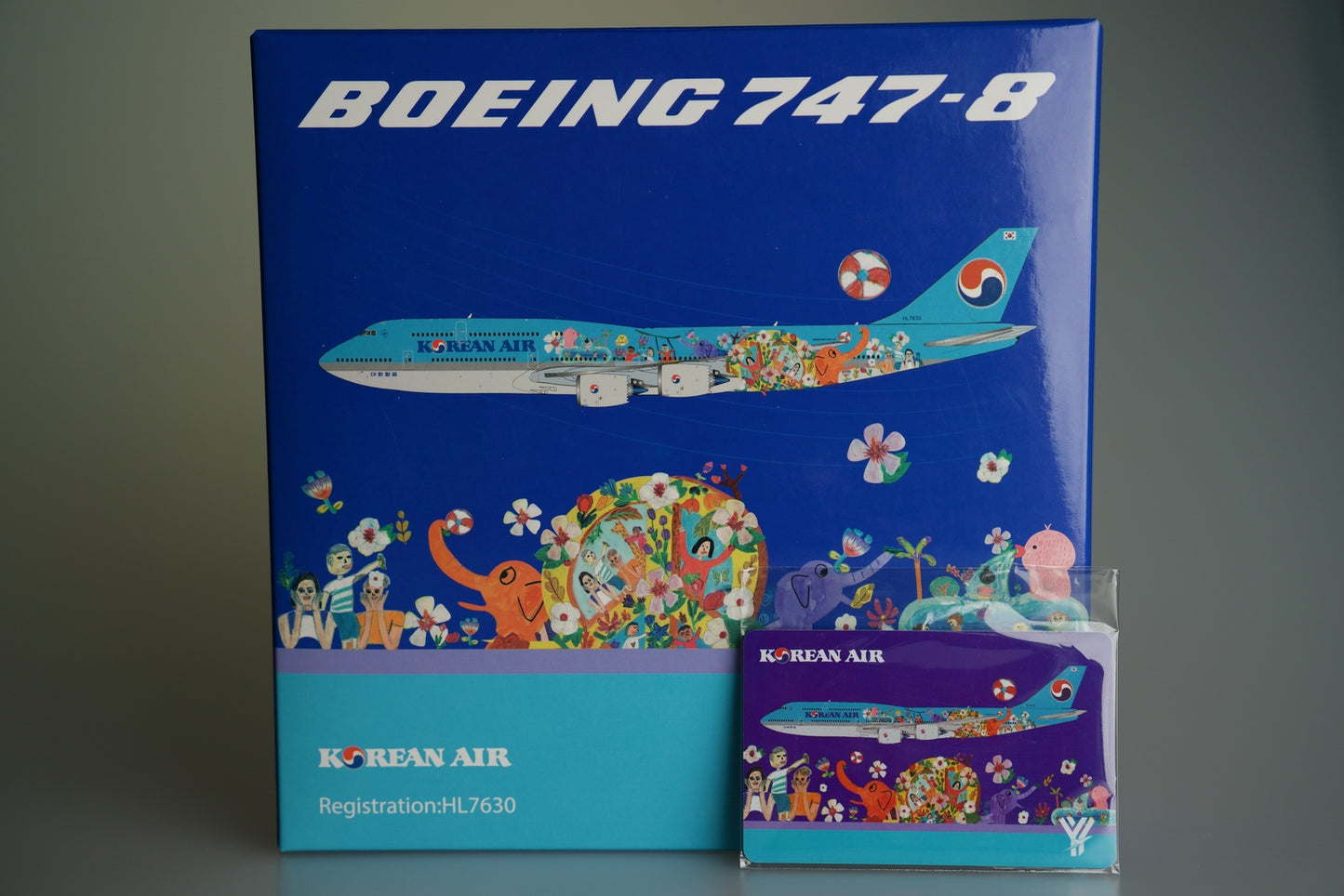 1:400 YY Wings KOREAN AIR BOEING 747-8 Aircraft Diecast Plane Airplane Model
