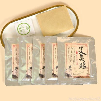 10pcs Moxa Whole Body Moxibustion Patch Mugwort Self-heating Wormwood Plaster