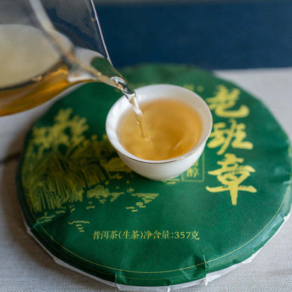 357g Yunnan Laobanzhang Puerh Raw Tea Old Tree Pu'er Chinese Shengcha