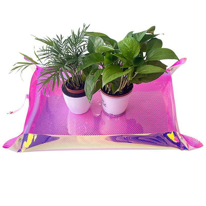 Planting Mat PVC Holographic Gardening Potting Pad Foldable Garden Tools 68x50cm