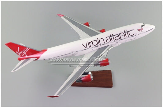 47CM 1:150 Virgin Atlantic BOEING 747-400 G-VXLG Passenger Airplane Resin Model