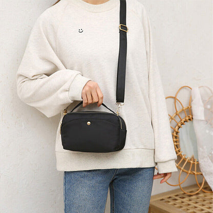 Large Capacity Waterproof Zipper Handbags Crossbody Bags Nylon Shoulder Bag