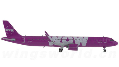 1:400 Phoenix WOW Air AIRBUS A321neo Passenger Airplane Diecast Aircraft Model