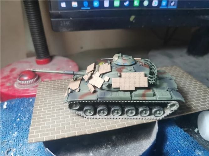 Homemade 1 /72 U.S. M60A1 Main Battle Tank Model Finished Ornament Static