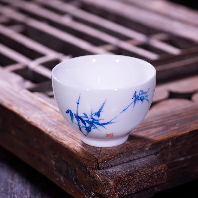 50ML Exquisite Hand-painted Ceramic Tea Cup, Small Tea Bowl Decorative Tea Set