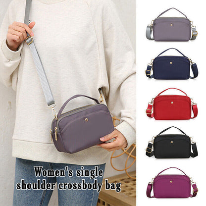 Large Capacity Waterproof Zipper Handbags Crossbody Bags Nylon Shoulder Bag