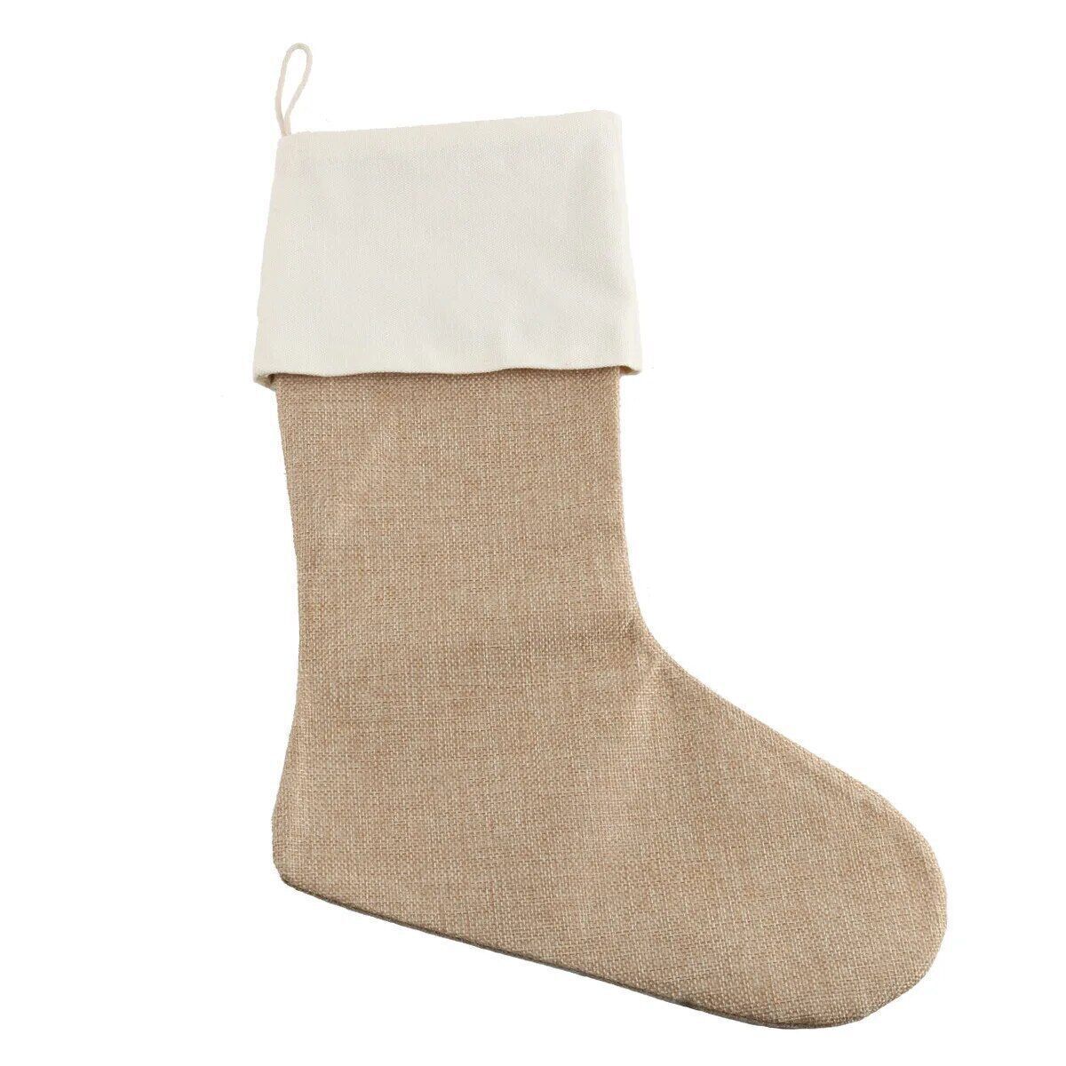 Christmas Stocking Gift Bags Jute Gift Bags Home Party Socks Xmas Christmas Home