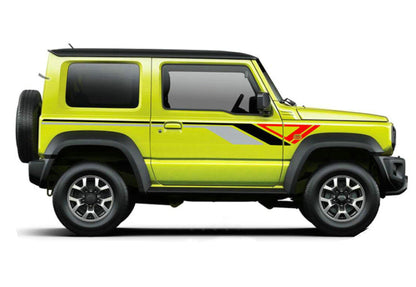 2 PCS Car Sticker Side Door Decal For Suzuki Jimny Graphics Racing Stripes