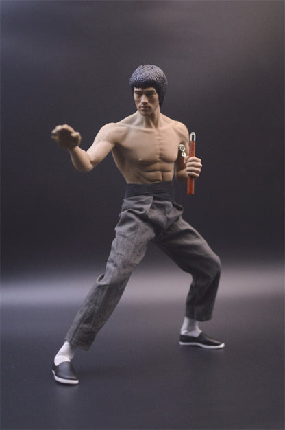 New 1/6 Bruce Lee Full Set Movable Figure Model Toy with Head Body Clothes Stock