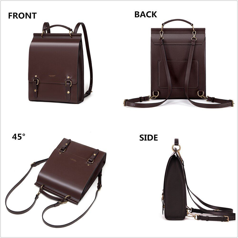 Women Leather Backpack Purse Shoulder Bags Vintage Travel College Book Bag 1 PC