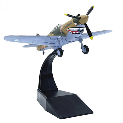 13.5cm Diecast Alloy 1/72 Scale American P40 Fighter Aircraft Model Toy Gift