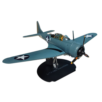 WWII 1:72 SBD Dauntless Dive Bomber Model Alloy Aircraft Simulation Ornaments