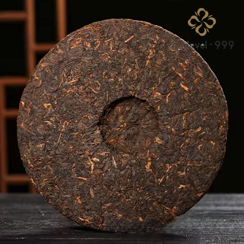 357g Ripe Pu'er Yunnan Laobanzhang Large Leaf Compressed Tea Cake