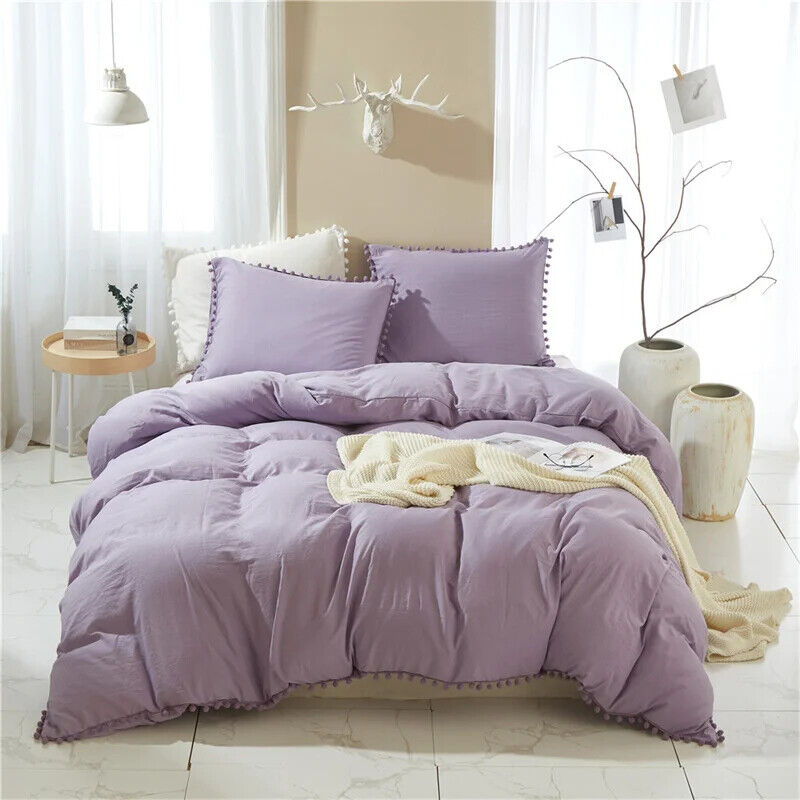 Bedding Set Queen Home Tassel Bed Cover Sets Size Duvet Cover No Sheet