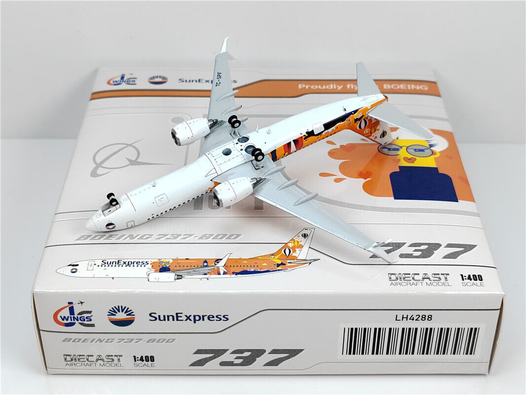 1:400 JC Wings SunExpress BOEING B737-800 Passenger Airplane Diecast Model