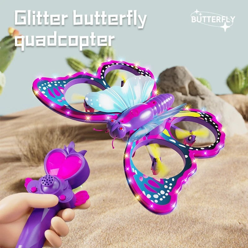 V40 Glitter Butterfly Remote Control Aircraft 2.4GHz Gravity Sensing Mini Drone