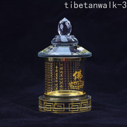 14cm Pagoda Ornaments Crystal Offerings Buddhist Utensils Buddhist