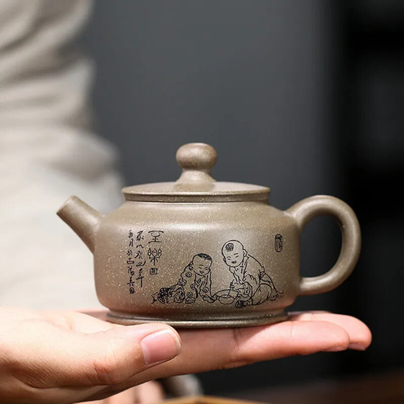 170ml Chinese Purple Clay Teapot Handmade Kettle Kung Fu Tea Set Tea Ceremony