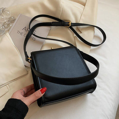 Square Tote Armpit Bag PU Leather Women's Handbag Shoulder Messenger Bag