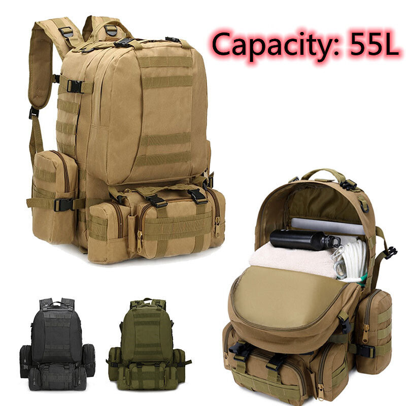 Capacity Actical Backpack Men Hiking Trekking Backpack Travel Bag Sport Tactical