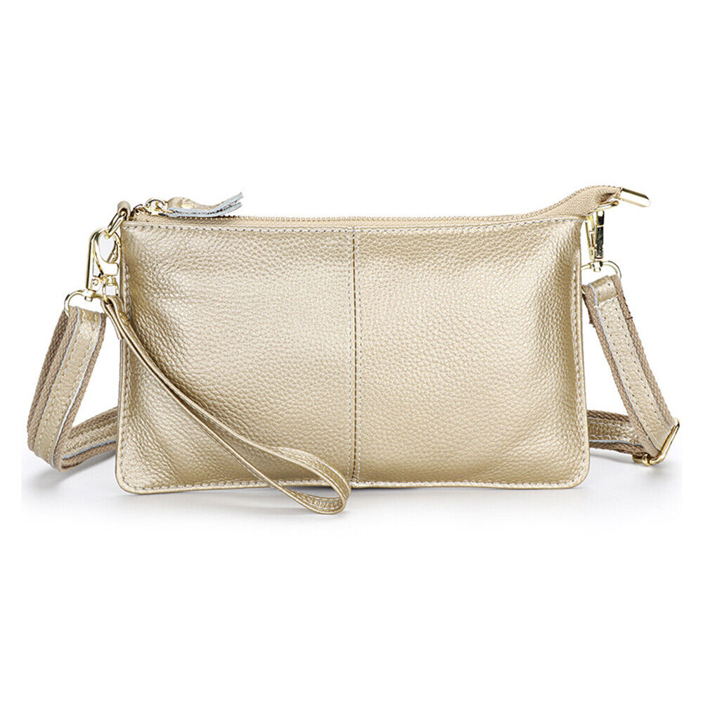 Women Genuine Leather Clutch Messenger Handbag Crossbody Shoulder Bag Purse