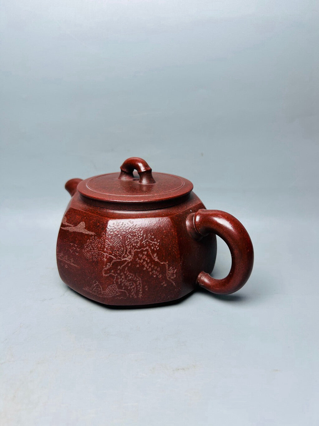 Chinese Yixing Zisha Clay Handmade Exquisite Teapot