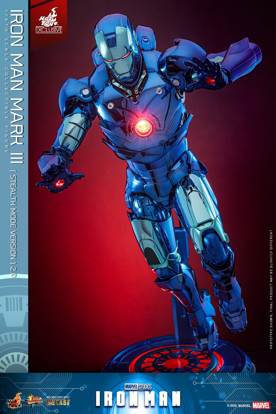 In Stock New Hot Toys 1/6 IRON MAN MMS814D71 MARK Ⅲ Stealth Mode Version 2.0！