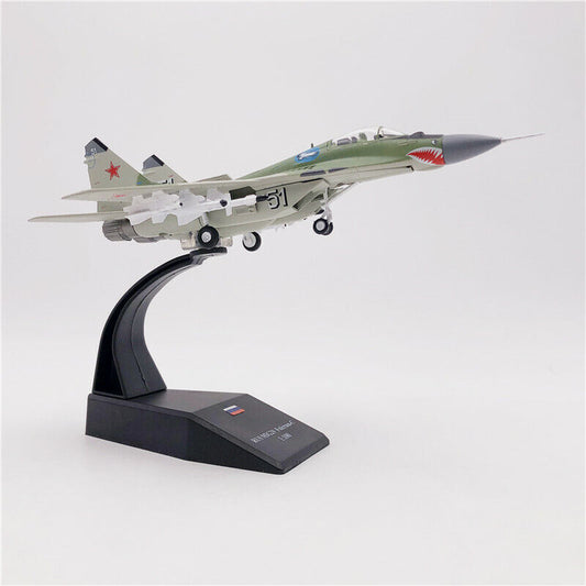 1:100 WLTK MIG29 Fulcrum-C Fighter Airplane Diecast Military Aircraft Model
