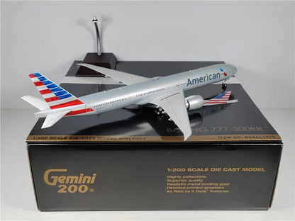 1:200 Geminijets American BOEING B777-300ER Airplane Diecast Aircraft Model