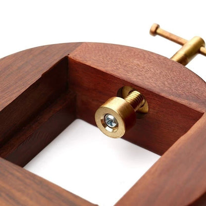 360° Rotating Rosewood Seal Press Chinese Seal Carving Tool Solid Wood Clamp