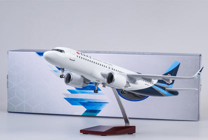 1:80 47CM QINGDAO AIRLINES AIRBUS A320neo Aircraft Landing Gear Resin Model